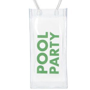 Pool Party Clear Wine Bag, NWT
